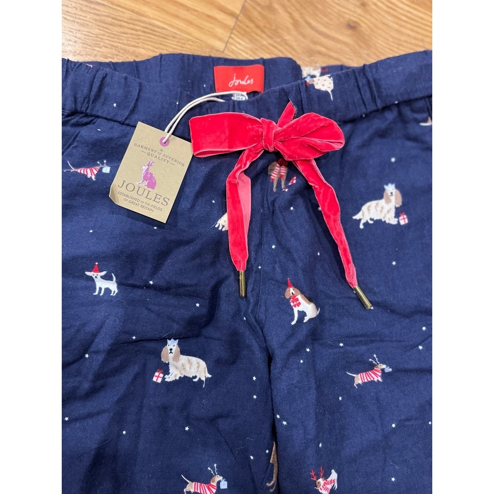 NEW Joules puppy christmas pajamas sz 4 / small